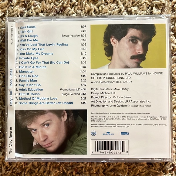 The Very Best of Daryl Hall & John Oates (CD) NWT - Picture 2 of 2